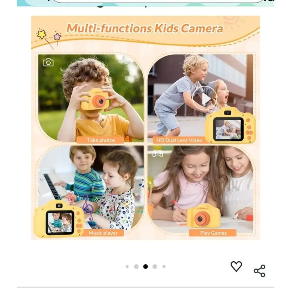 Kids Camera 26MP HD Digital Portable with 1080P Video